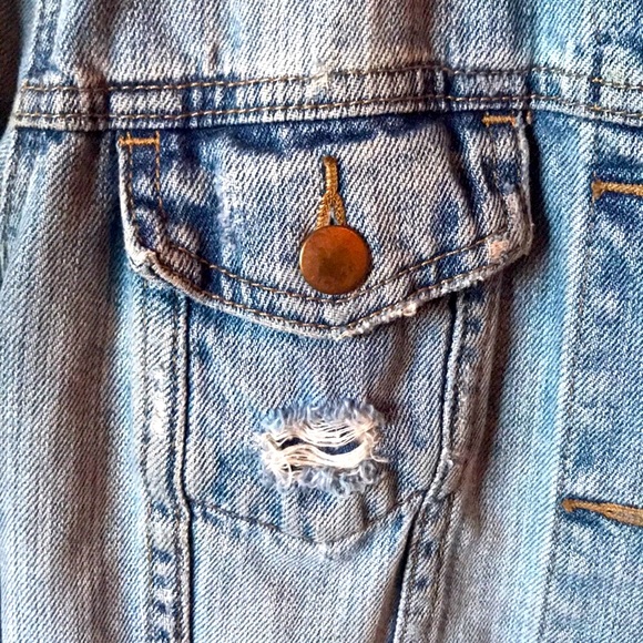 Gap 1969 Vintage Look Denim Blue Jean Jacket XS - Picture 6 of 15